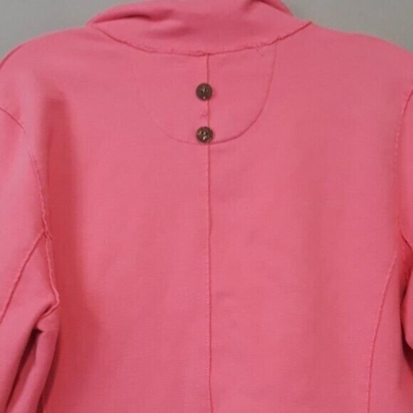 Neon Buddha Womens Jacket Small Pink Wearable Art Lagenlook Soft Knit - Picture 7 of 7